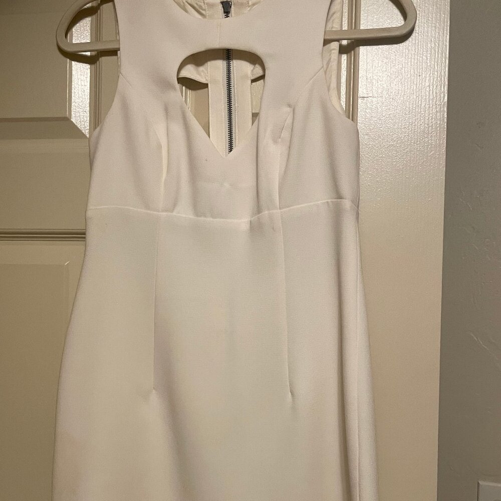 BCBG Generation Ivory Cut Out Mini Dress